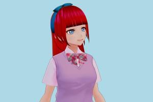 Teen Girl vrm, vrm models, vrchat, booth, female, woman, hentai, characters, animated, rigged